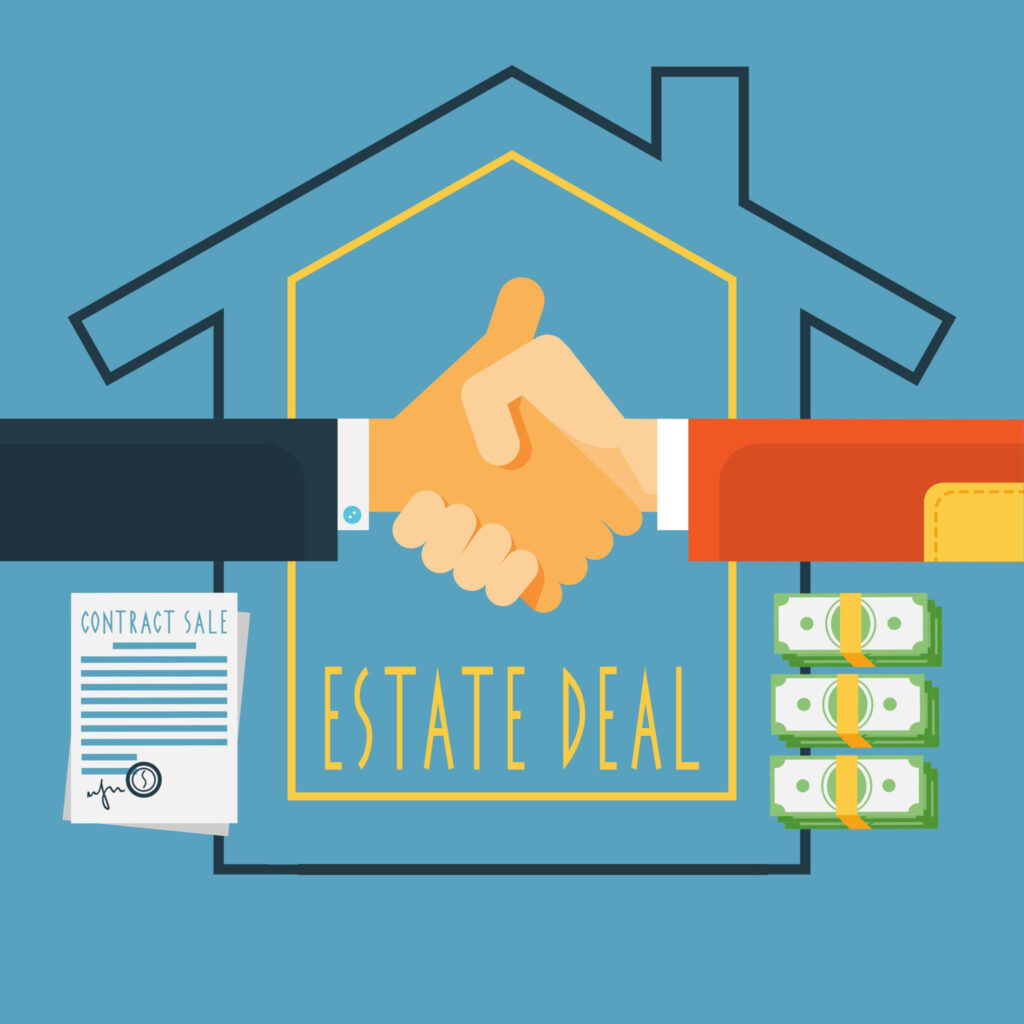 Successful real estate agent